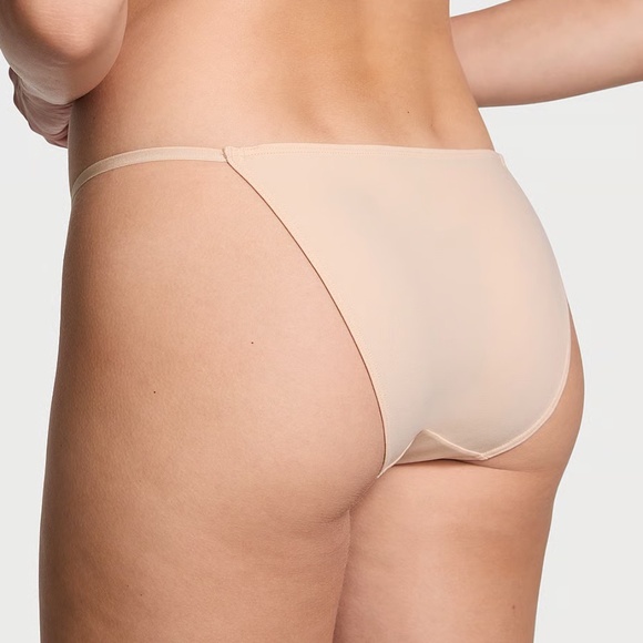 Victoria's Secret Love Cloud Smooth Adjustable String Bikini Panty Marzipan M - Picture 5 of 6